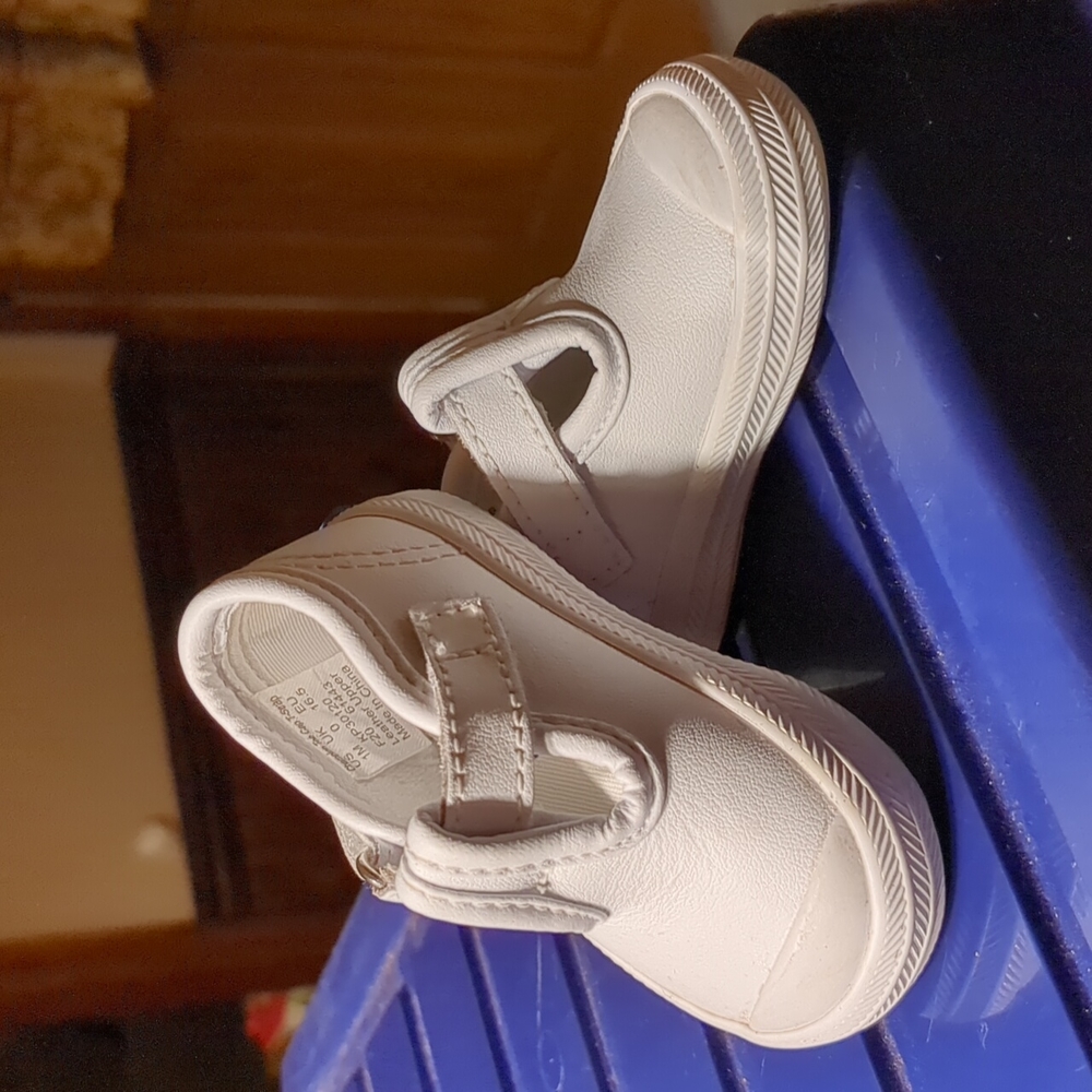 Keds, Infant 1M, white leather